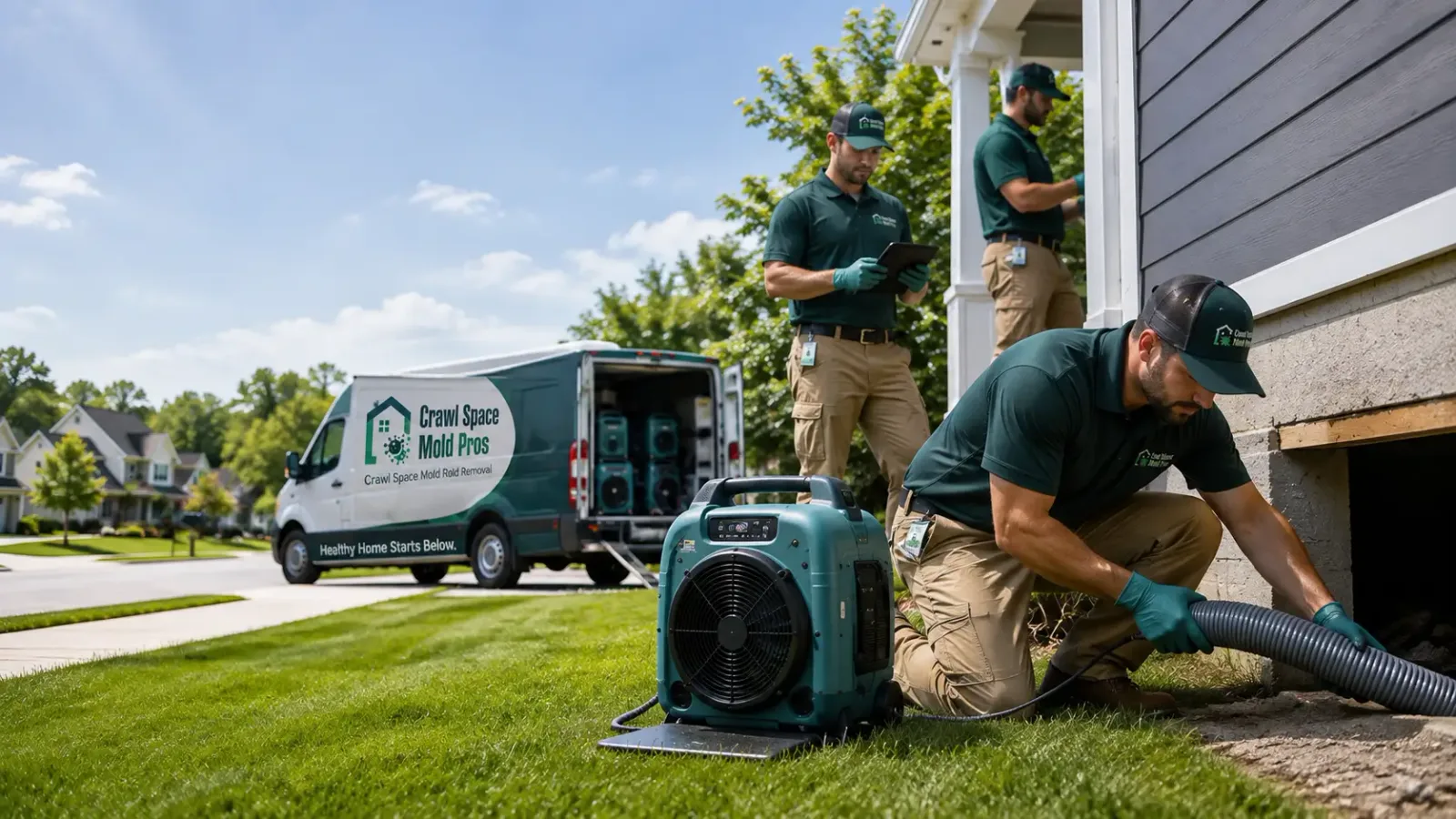Crawl Space Mold Removal in New Vienna, IA